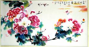 代表作富貴牡丹圖