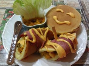 南瓜餡培根三明治 南瓜餡培根三明治