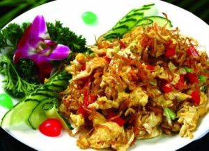 青魚炒蛋 青魚炒蛋