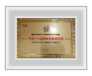 中國移民十大服務機構