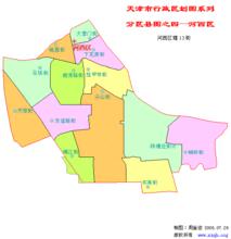 河西區行政區劃圖