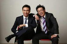 三弟畫餅創始人吳一黎（左）和施侃樂（右）