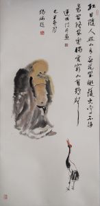 紅日隨人照小青，春花野趣護蟲鳴。不趨豪富終安樂，獨愛青山有鶴聲。