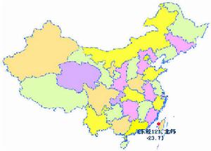 發生地震位置圖