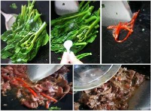 沙茶牛肉炒芥藍