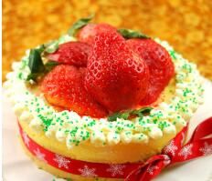 南瓜草莓慕斯蛋糕 南瓜草莓慕斯蛋糕