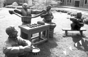 蘭州牛肉拉麵製作雕像