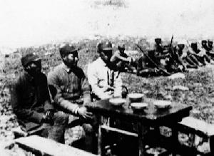 八路軍1943年秋，晉西北抗日根據地我軍進行反“掃蕩”動員
