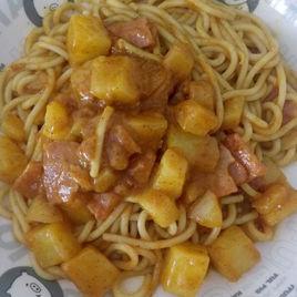 咖喱培根蓋澆面 咖喱培根蓋澆面