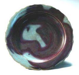 宋鈞窯玫瑰紫葵花盤 宋鈞窯玫瑰紫葵花盤