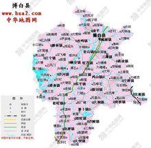 博白鎮在博白縣的位置