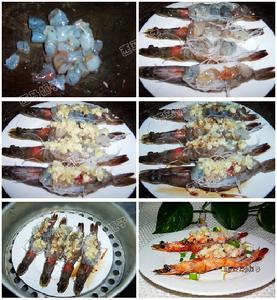 冬粉蒜蓉開背蝦的製作