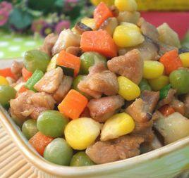 五彩雞丁 五彩雞丁