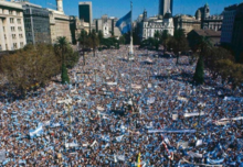馬島戰役失敗後的阿根廷反政府示威活動