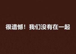 很遺憾!我們沒有在一起 很遺憾!我們沒有在一起