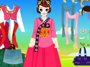 傳統韓服姑娘 傳統韓服姑娘