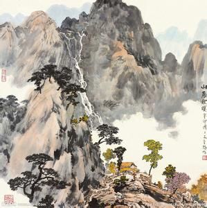 清羅牧山居秋色圖 清羅牧山居秋色圖