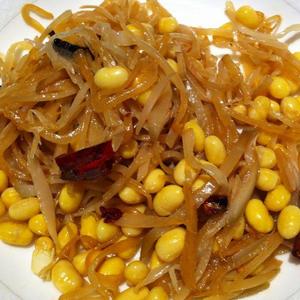 鹹菜炒黃豆 鹹菜炒黃豆