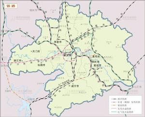 武漢1+8城市圈鐵路網