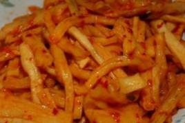 豆瓣醬炒蘿蔔乾