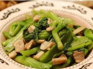 素干貝炒芥菜 素干貝炒芥菜