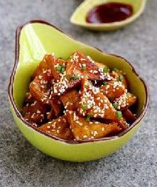 蜜汁叉燒豆腐角 蜜汁叉燒豆腐角