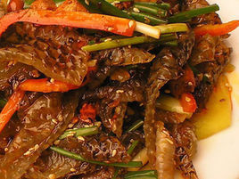 香蔥炒魚皮 香蔥炒魚皮