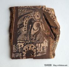 蔡麗輝木面木刻作品