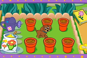 《小狗種美麗鮮花》