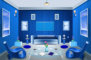 逃出藍色現代客廳 逃出藍色現代客廳