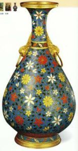 掐絲琺瑯玉壺春瓶 掐絲琺瑯玉壺春瓶