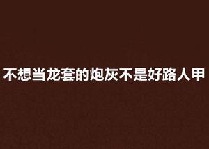 不想當龍套的炮灰不是好路人甲 不想當龍套的炮灰不是好路人甲