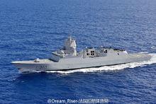 首艦南森號，注意艦橋後方的反艦飛彈