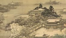 清袁江梁園飛雪圖