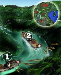 圖中藍色線代表湄公河