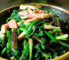 香菇炒菠菜 香菇炒菠菜