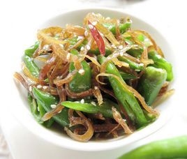 韓式銀魚乾炒綠椒 韓式銀魚乾炒綠椒