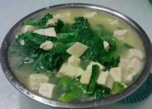 小白菜燉豆腐 小白菜燉豆腐