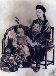 西方人畫筆下的攝政王載灃與小皇帝溥儀