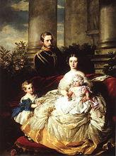 公主夫婦及威廉王子和夏洛特公主，1862年