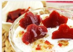 山楂桂花香鮮奶西米露 山楂桂花香鮮奶西米露