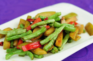 茄子燒豆角 茄子燒豆角