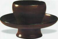 南宋紫褐色漆托盞圖