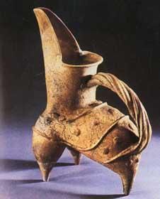 白陶人形鬹 白陶人形鬹