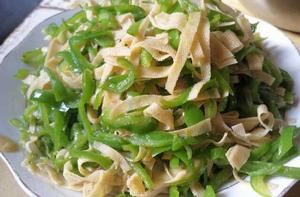 青椒炒千張絲 青椒炒千張絲