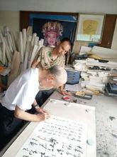 87歲伍嘉陵與弟子黃楨祥