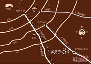 綠洲灣·8號樓盤地理位置圖