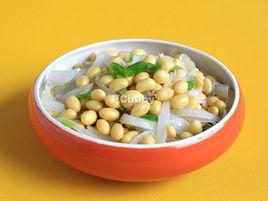 白蘿蔔絲炒黃豆 白蘿蔔絲炒黃豆