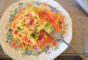 蔬菜奶油意大利麵 蔬菜奶油意大利麵