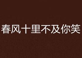 春風十里不及你笑